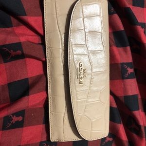 Coach exotic leather wallet